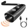 Ultrasonic Dog Anti-Bark Device 2 in 1 Rechargeable Barking Control Training Tool 32ft LED Light 2 Mode Dog Whistle Safe for Dog Human