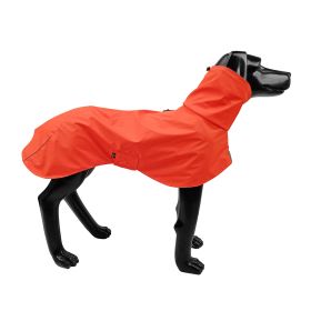 Pet Shell Jacket Dog Waterproof Windproof Raincoat (Option: Orange-M)