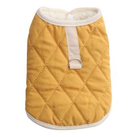 Autumn And Winter Schnauzer Teddy Bichon Vest Small Dog Pet Coat (Option: Yellow-S)