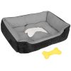 Pet Dog Bed Soft Warm Fleece Puppy Cat Bed Dog Cozy Nest Sofa Bed Cushion Mat M Size