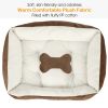 Pet Dog Bed Soft Warm Fleece Puppy Cat Bed Dog Cozy Nest Sofa Bed Cushion Mat L Size